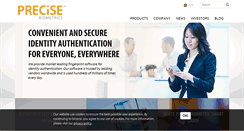 Desktop Screenshot of precisebiometrics.com